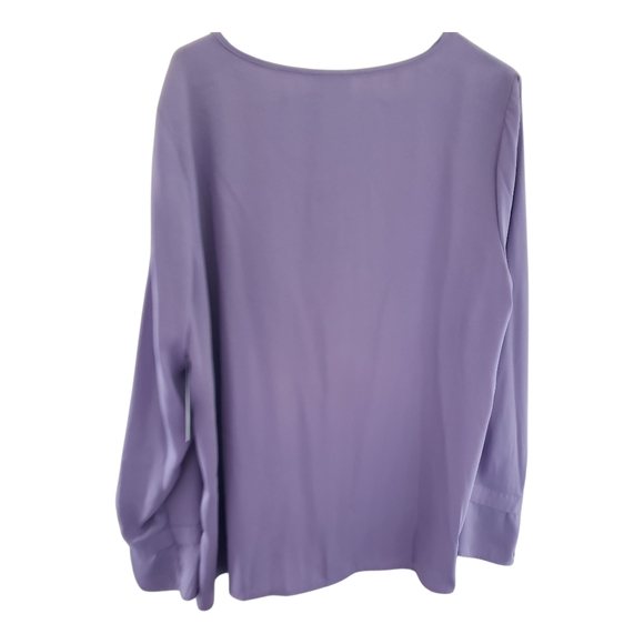 Liz Claiborne Lavender Blouse - Picture 3 of 3